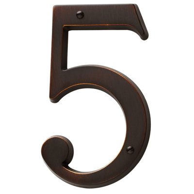 4.75" H Brass House Number