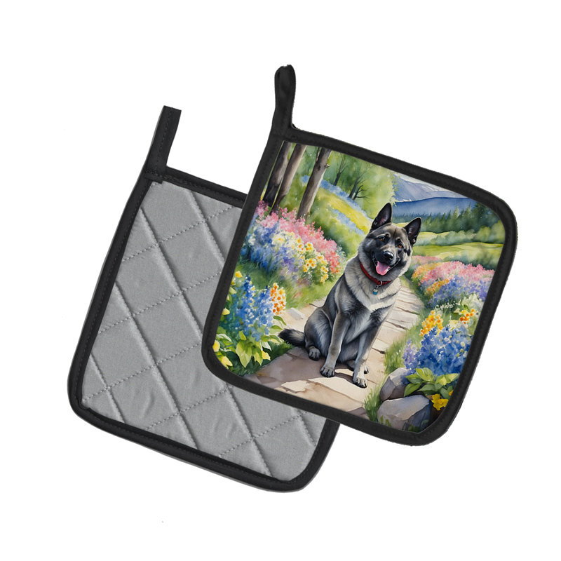 Caroline's Treasures Floral Polyester Potholder Set