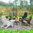  Cheryce HDPE Folding Adirondack Chair With Cup Holder-92316027