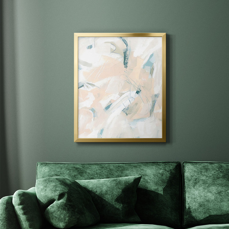 «Sandstone Engraving II», toile encadrée de qualité supérieure - prête à être accrochée, Or, H 24 po x l 20 po