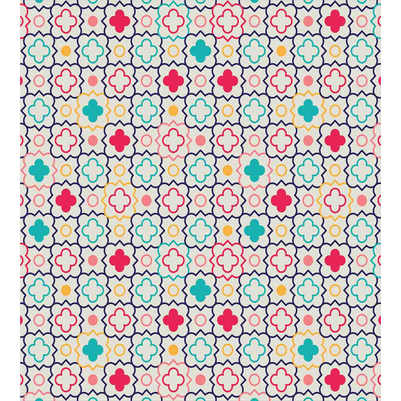 Eclectic Geometric Shapes Duvet Cover