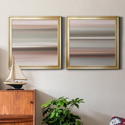 Guilded Sands I - ensemble de 2 reproductions d'art sur toile