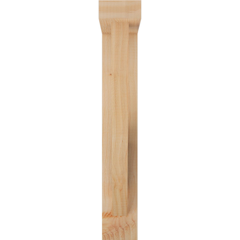 Support de bloc traditionnel l 3 1/2 po x P 14 po x H 22 po avec support décalé, sapin Douglas, 22 x 14