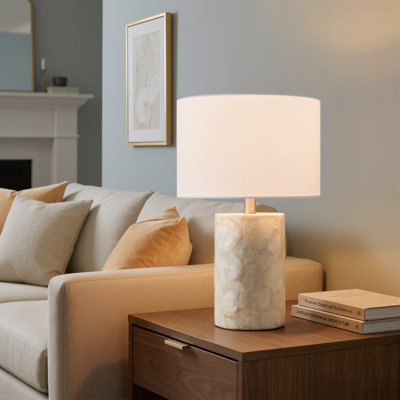 18’’ Natural Seashell Resin Table Lamp
