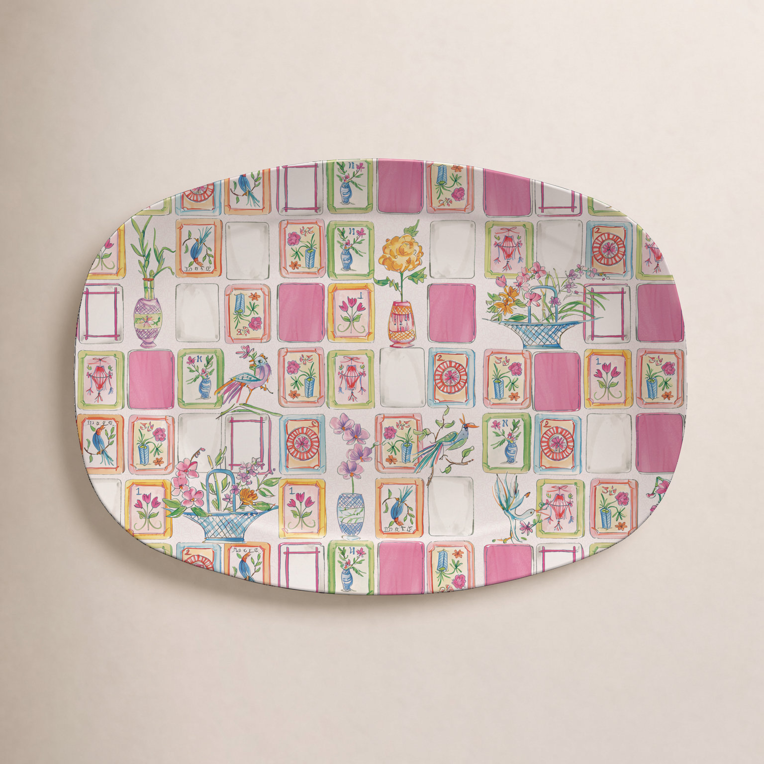 Majong Tile Platter