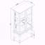 Vitrine lumineuse avec espace de rangement ouvert-133156100