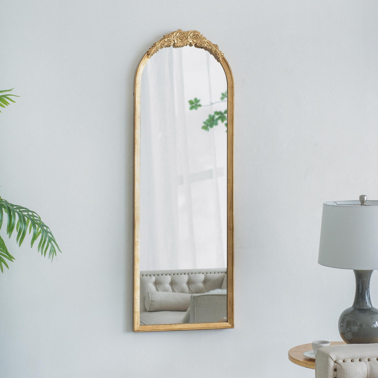 Langosta Mirror, Gold, 56"H x 19"W