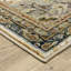 Tapis oriental en nylon / polypropylène tissé à la machine Raiyaan en ivoire / bleu / brun-837475072