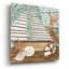  «Nautical Collection 2» par Chariklia Zarris, art mural en verre acrylique, 12 po x 12 po
