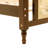 Queen Bed With Accents, Pine Wood Structure, Walnut Finish, Spacious Chic Headboard And , Walnut, Construction, Stable Platform-1190439182