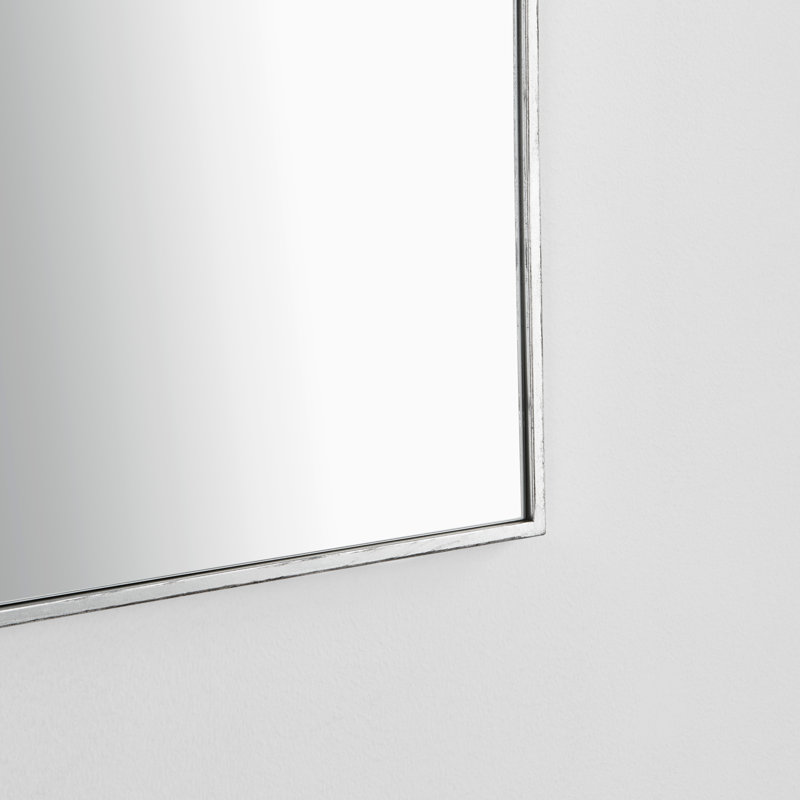 Gorgon Square Mirror, Silver Leaf