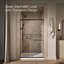 Elate Tall Sliding Shower Door, 75-1/2-In H X 44-1/4 - 47-5/8-In W, With Heavy 5/16-In Thick Crystal Clear Glass-1479485985