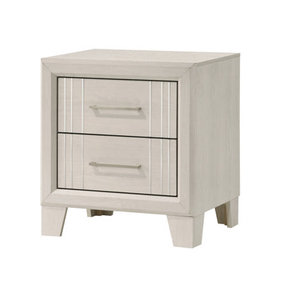 Table de chevet contemporaine à deux tiroirs 1pc