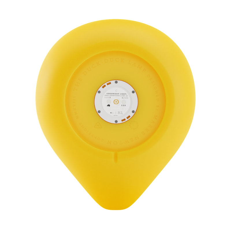 The Duck Duck Lamp XL - jaune, H 20,08 po x l 17,32 po x P 20,86 po , Yellow