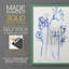 Inky Daffodils I - reproduction encadrée de qualité supérieure - prête à être accrochée - aucun clou requis - aucun clou requis-186278445-186278441