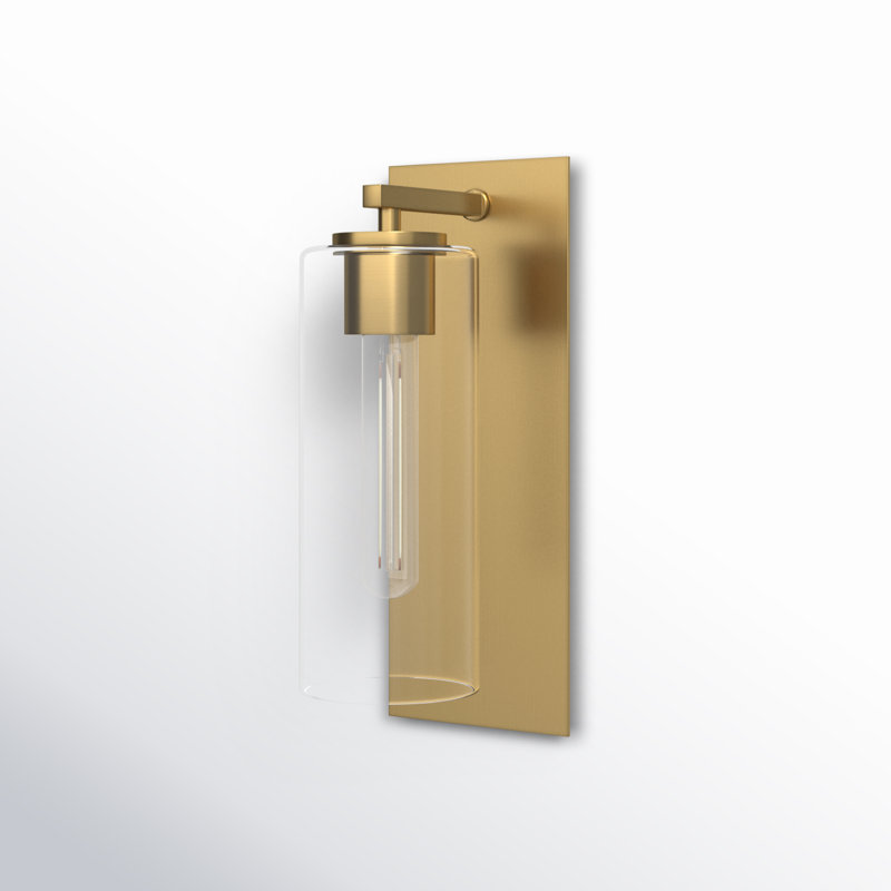 Chimere Steel Armed Sconce, Lacquered Brass