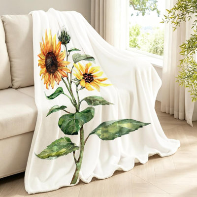 Jeté en flanelle transparente, molleton ultra doux