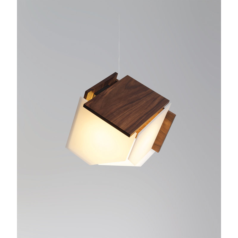 Mica L 1 - Light Pendant, Dark Stained Walnut