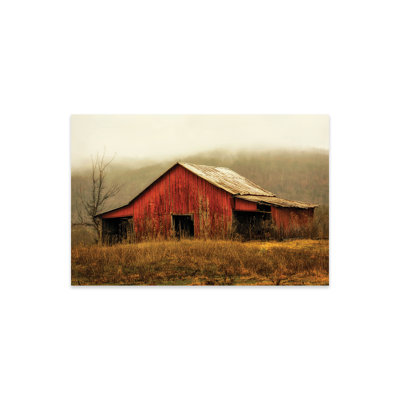 Skylight Barn in the Fog par Andy Amos - impression non encadrée
