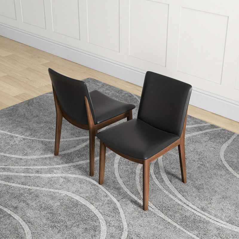 Chaise parsons en bois massif rembourrée Argonaut