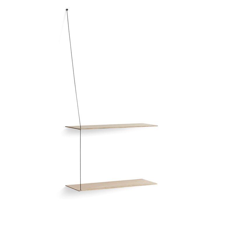 Stedge Shelf (60 Cm), White Oak, 47.2" H x 23.6" W x 8.7" D