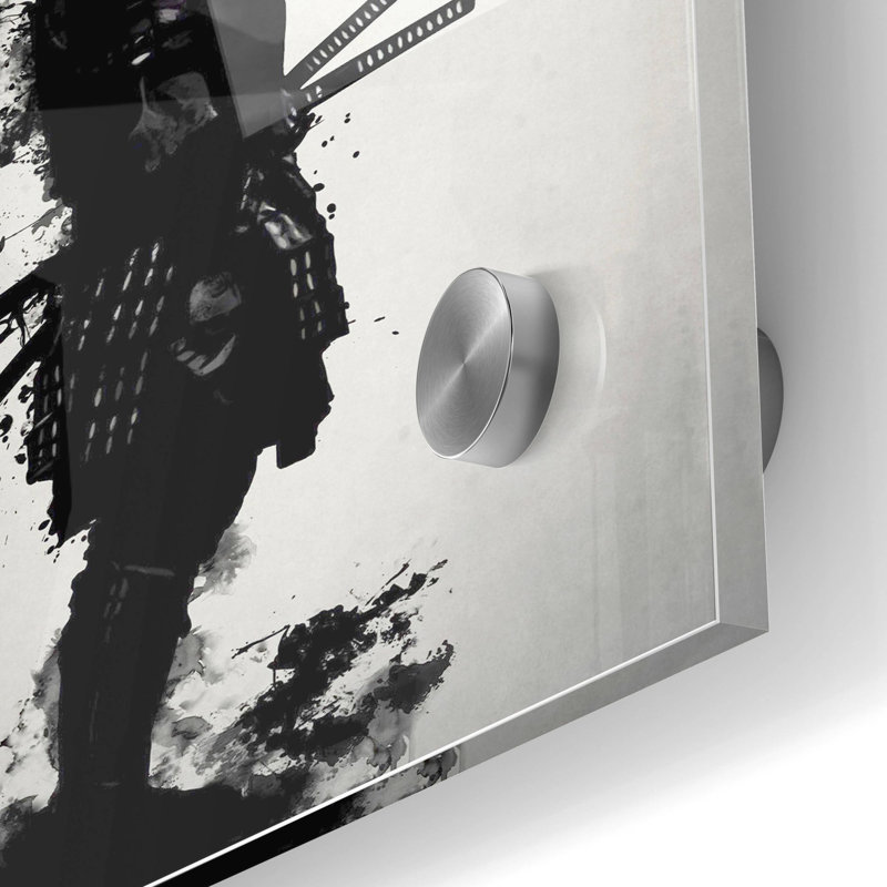 Trinx «Armoured Samurai» par Nicklas Gustafsson, art mural en verre acrylique, H 36 po x l 24 po x P 0,2 po