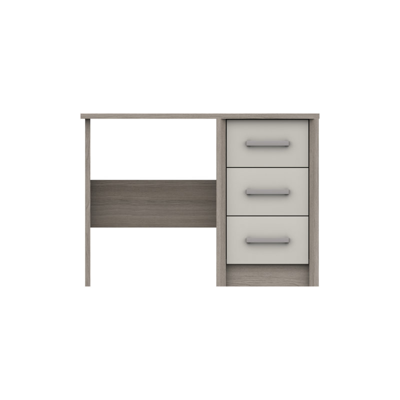 Colville Dressing Table, Grey Oak/White Grey Gloss