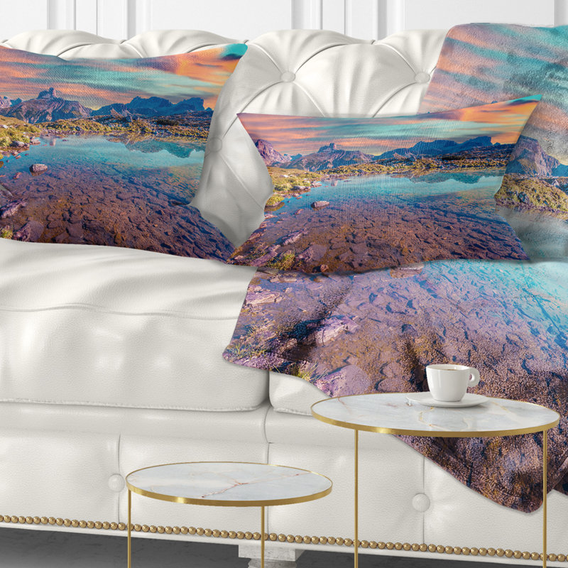 Coussin lombaire lago rienza magnifique lake