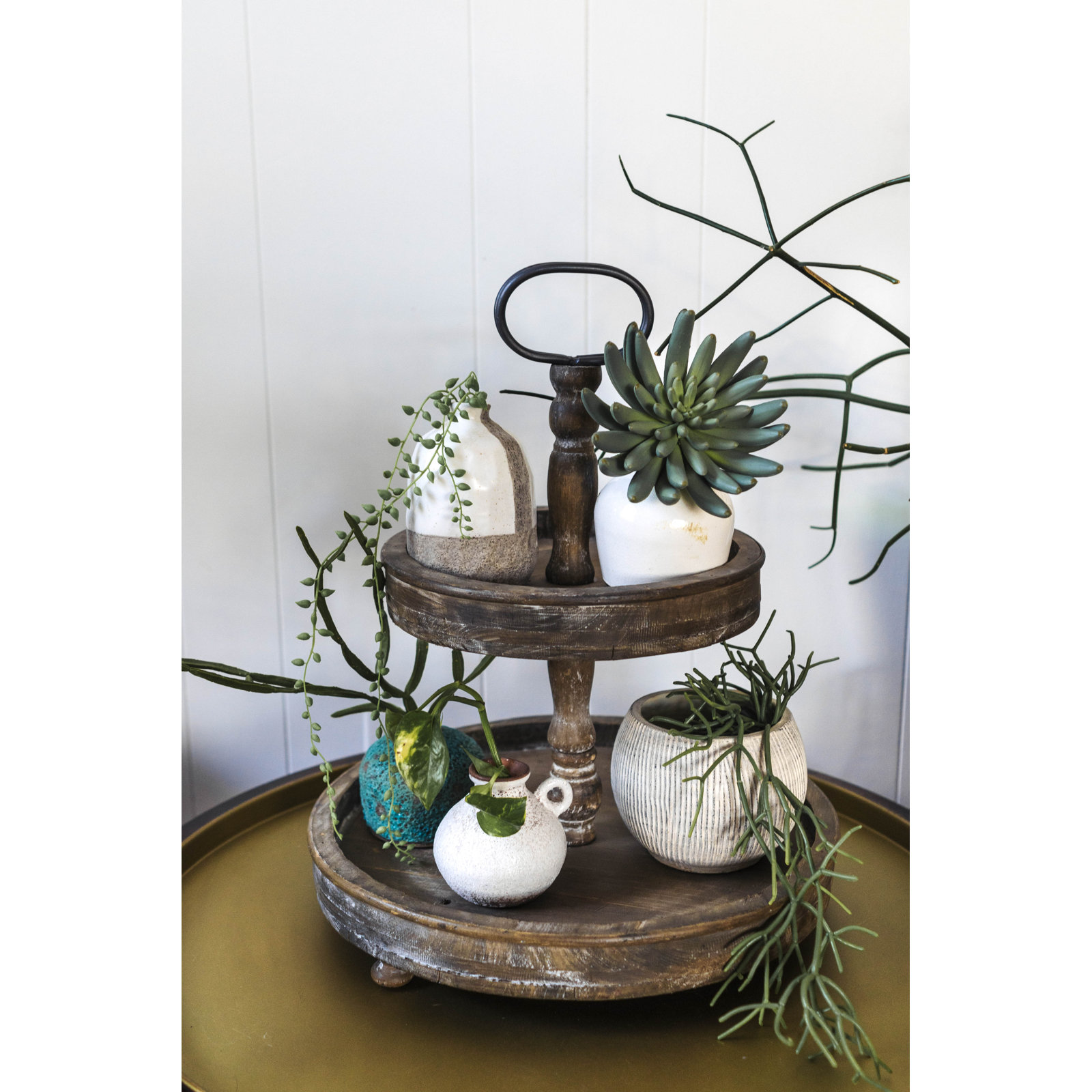 Adrianna Decorative Tray, Brown