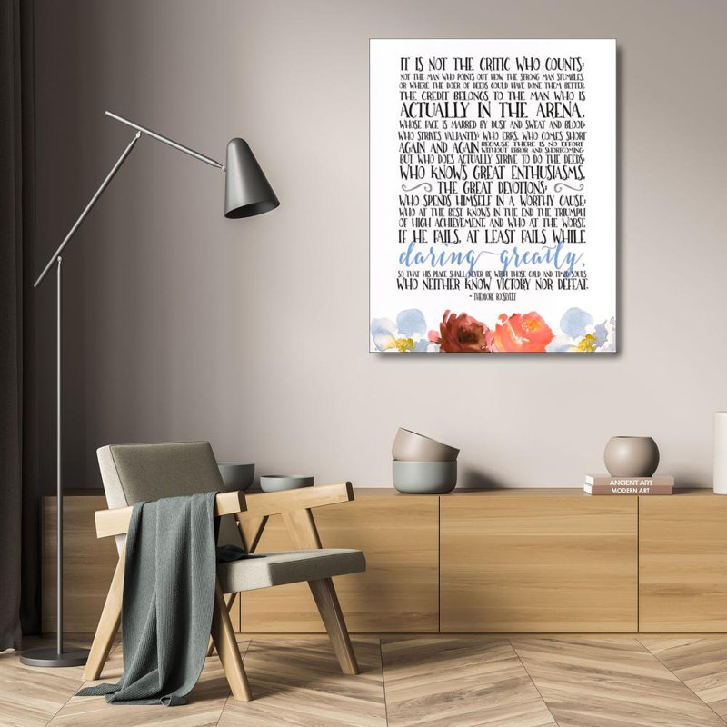 «The man in the arena», H 24 po x l 19 po