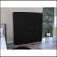 Armoire six portes Maya, chambre, noir / blanc