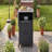 Foldable Outdoor Prep Station BBQ Cart Patio Dining Cart Foldable Outdoor Kitchen Island Grill Cart with Trash Rack, Foldable Top and Storage Space for Backyard, Patio-1000089459-1000089452