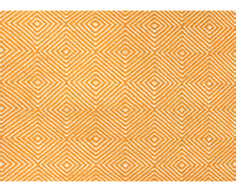 Dazzler Geometric Area Rug in Orange, Rectangle 8'2" x 10'1"