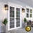2 Packs Motion Sensor Outdoor Wall Sconce Lantern Oil Rubbed Bronze-1132375458