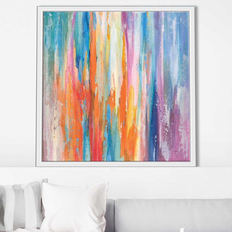 «Riviera» par Danhui Nai, reproduction, Cadre flottant blanc, H 21,5 po x l 21,5 po x P 2 po