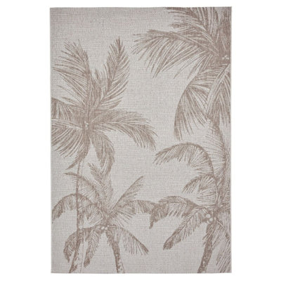 Alizaye Rectangle Floral Flokati Indoor / Outdoor Area Rug