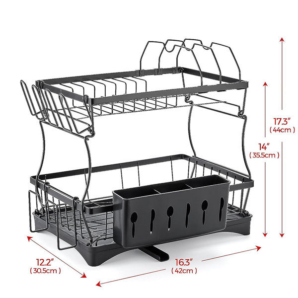 ASTER-FORM CORP Dish Drying Rack,2-Tier Dish Racks For Kitchen