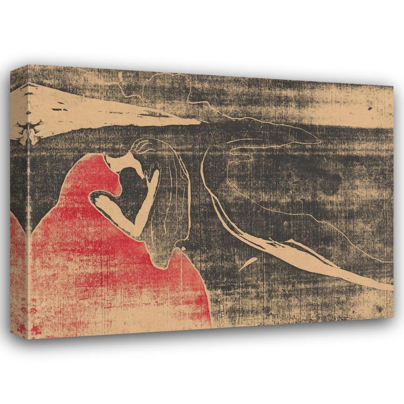 "Melancholy Ii" par Edvard Munch - Toile tendue avec châssis, H 24 po x l 17 po