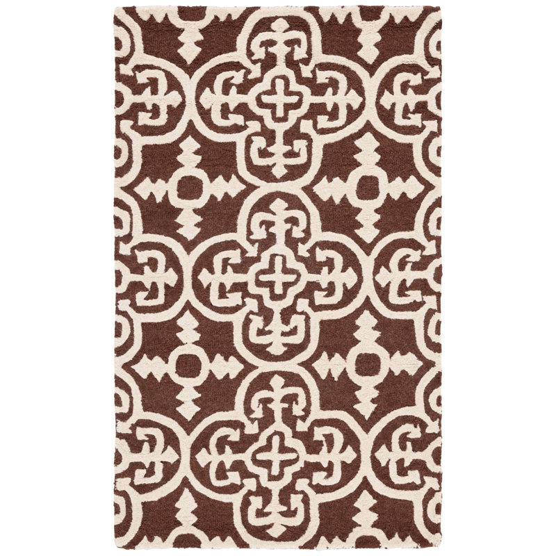 Cambridge Hand Tufted Wool Geometric Rug, Rectangle 3' x 5'