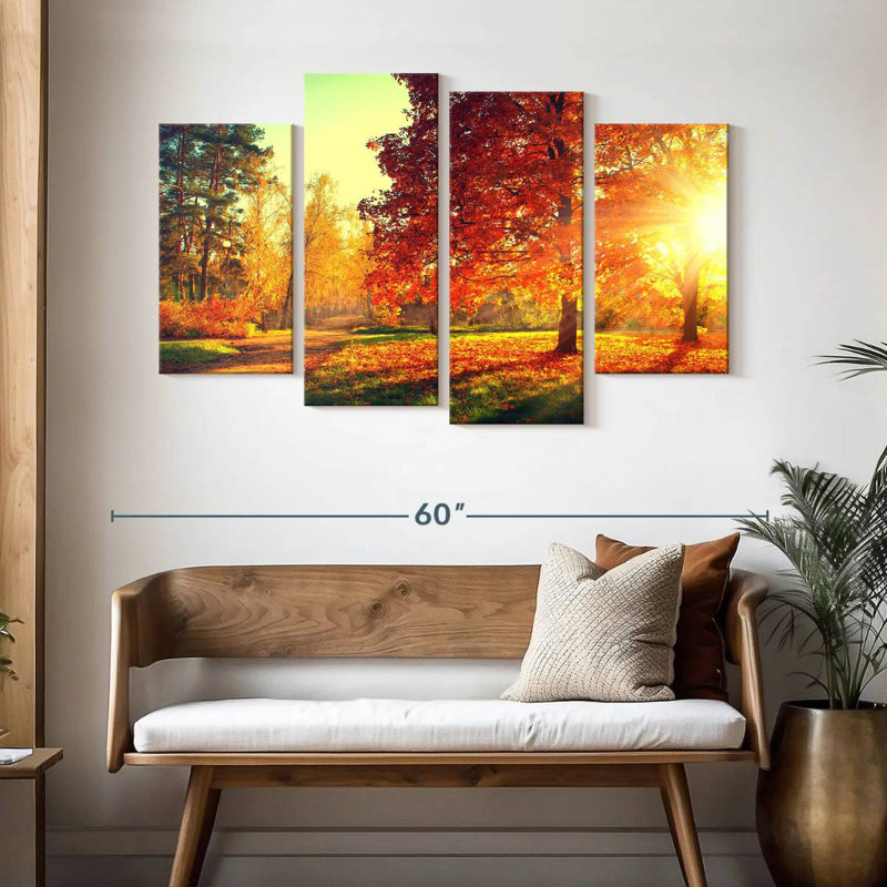 Coucher de soleil d'automne Alvord, H 32 po x l 52 po