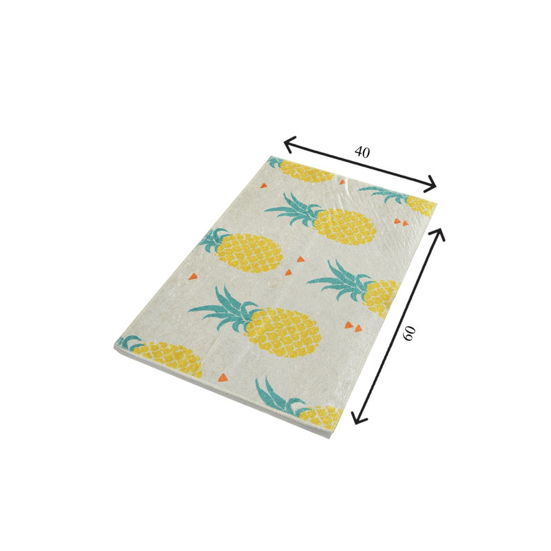 Non-Slip Bathmat, 100% Polyester, 15.8 x 23.6 inches | Antiallergic, Dust & Stain Repellent, 20.5 oz/sq yd | Machine Washable, Easy Care | Ideal for Bathrooms, Elegant & Functional Design