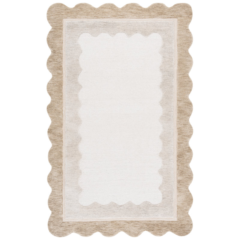 Tapis d'extérieur en laine touffeté à la main Annette Martha Stewart, Rectangulaire 3 pi x 5 pi