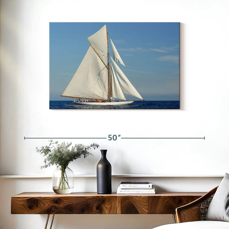 Mehar Saint Tropez Sailboat, 24" H x 36" W