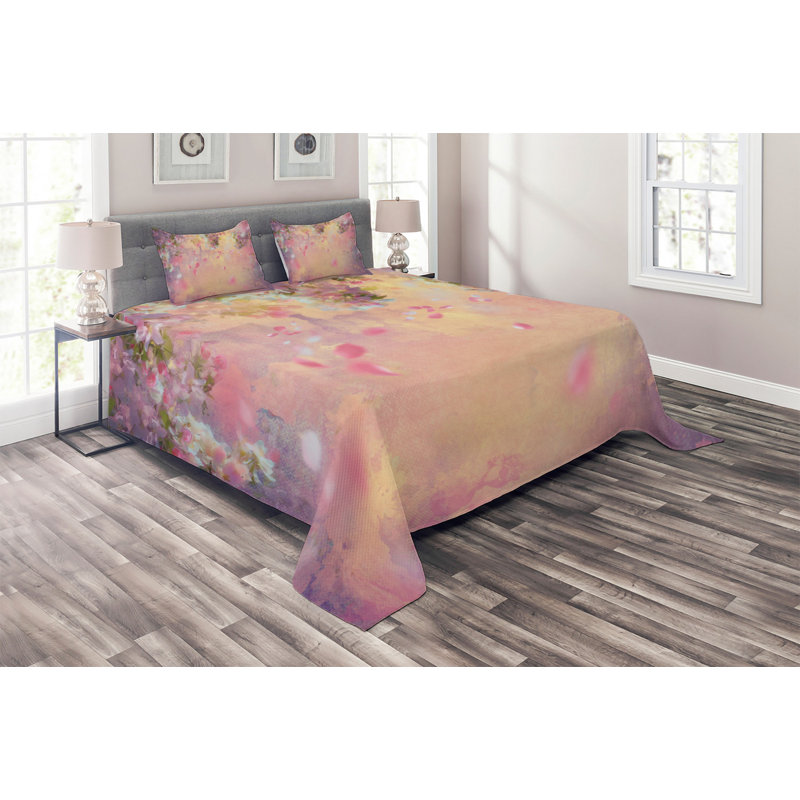 Polyester Coverlet, King Bedspread + 2 Shams