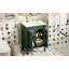 Meuble-lavabo 24 po avec lavabo supérieur, meuble de rangement moderne à 2 niveaux, meuble-lavabo simple, grandes tablettes de rangement-118592875