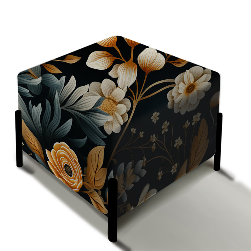 Timeless Floral Symphony Bouquet - Repose-pieds carré floral