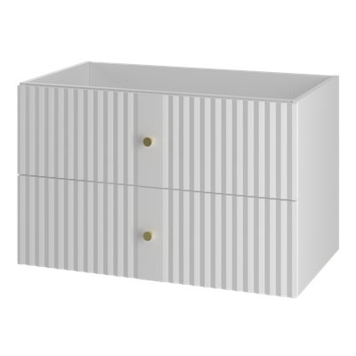 Rokhaya 203.2cm Wall Mounted Bathroom Vanity Base Only