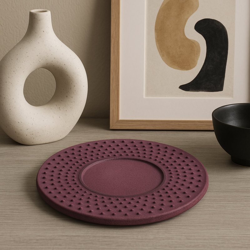 Extrait rond en fonte, Mauve