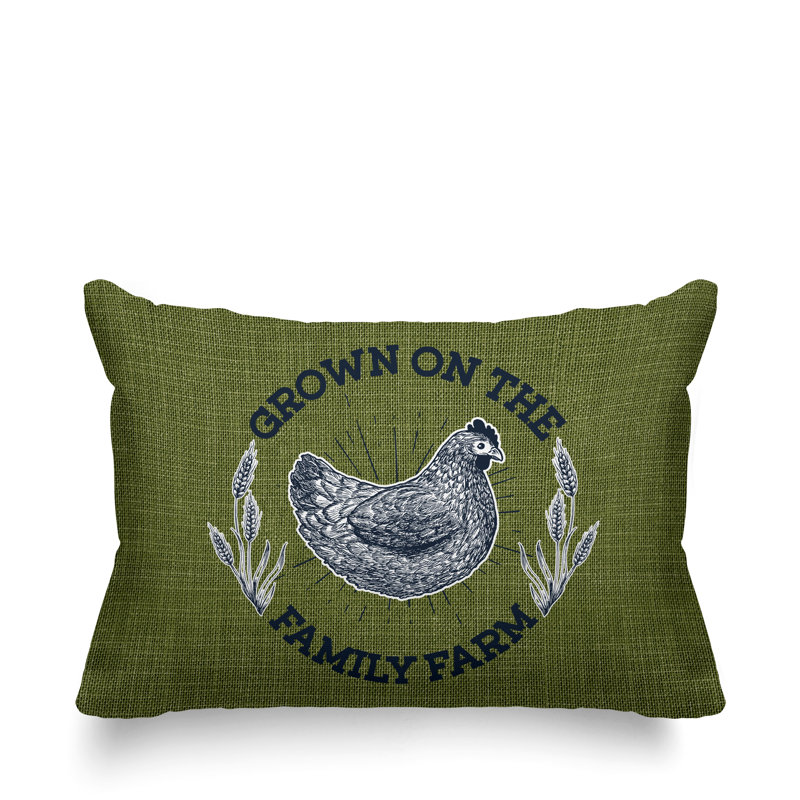 Coussin intérieur / extérieur Rusty Farm House, Vert