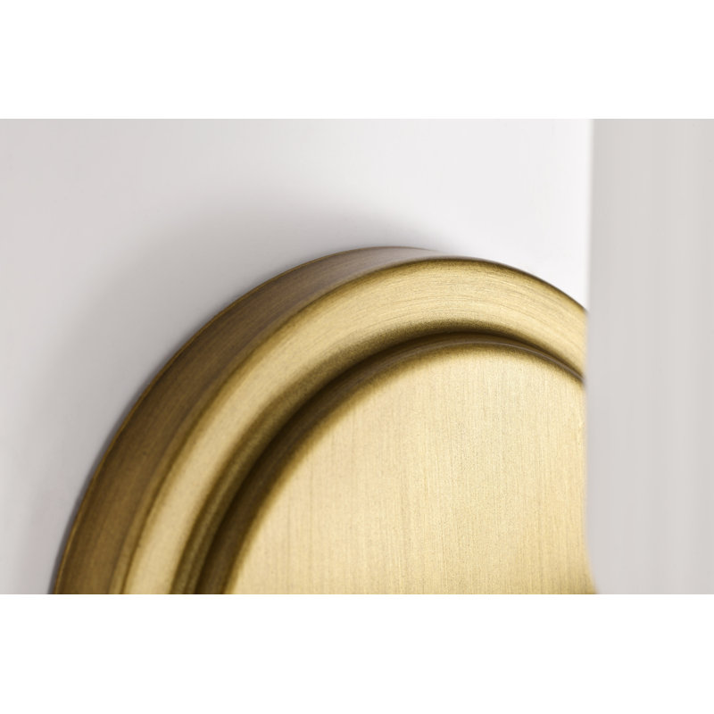 Meuble-lavabo Solara, Laiton naturel, 23 po de largeur, Trois lumières